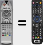 Replacement remote control for GTV2610