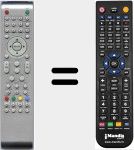 Replacement remote control for RC49TVDVD