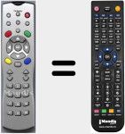 Replacement remote control for C80HDMI