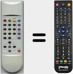 Replacement remote control for CRC2000