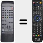 Replacement remote control for 7MZ187F
