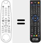 Replacement remote control for REMCON766
