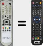 Replacement remote control for HSS1120