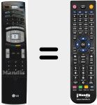 Replacement remote control for 6710T00019A