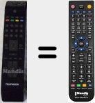 Ersatzfernbedienung für T40R842FHDLED/DVB-T (20505813)