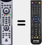 Replacement remote control for LCD3051TS