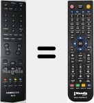 Replacement remote control for Xv-S (98TRABD-5NT-HSF)