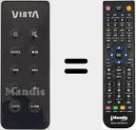 Replacement remote control for VIE004