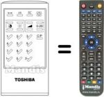 Gleichwertige Fernbedienung Toshiba SEC14170