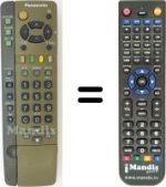 Replacement remote control Panasonic WHV5976