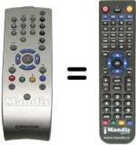 Replacement remote control Grundig SEC0541