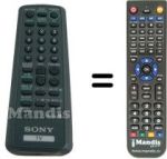 Gleichwertige Fernbedienung Sony SEC2484