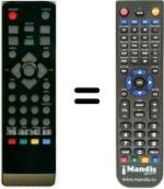 Replacement remote control HVS53462