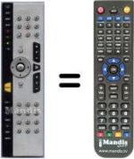 Replacement remote control HVS53386