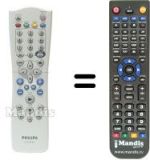 Gleichwertige Fernbedienung Philips HVS54261