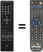 Replacement remote control Orion HVS57662