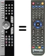 Replacement remote control Medion HVS53067