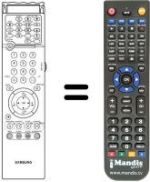 Replacement remote control 00143 A