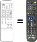 Replacement remote control DTD 2058 TFF-CC