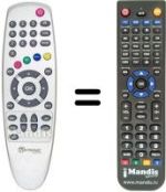 Replacement remote control Metronic ZAPBOX SLIM 2