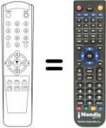 Replacement remote control 105-209A