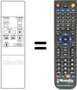 Replacement remote control 143.9.4100.62982