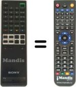 Gleichwertige Fernbedienung Sony KV-M 1620