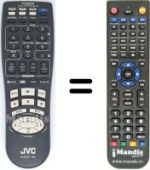 Replacement remote control JVC HR-J790 EU