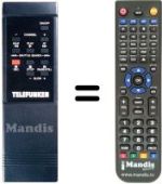Replacement remote control NordMende V 1503 K