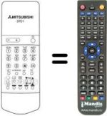 Replacement remote control 37C1