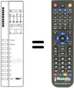 Replacement remote control IMC 7