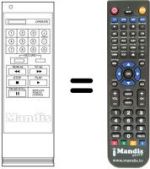 Replacement remote control LG GHV-8215