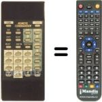 Replacement remote control SR 960 ST-P