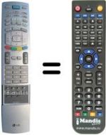 Replacement remote control LG 37 LB 1RR