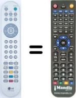 Replacement remote control LG 15 LC 1R