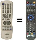 Gleichwertige Fernbedienung JVC HR-J285