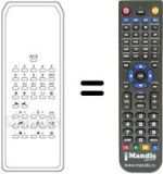 Replacement remote control Pathé Cinema 6385
