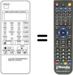 Replacement remote control Lenoir 7704 LP OSD