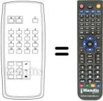 Replacement remote control 8668812233