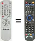 Replacement remote control Samsung SV-430 F