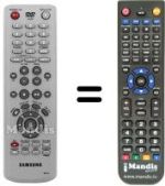 Gleichwertige Fernbedienung Samsung DVD R-121