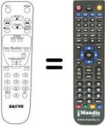 Replacement remote control B12628