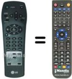 Replacement remote control LG BC 288 P