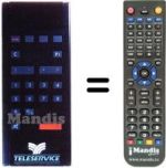 Replacement remote control CABLE TV