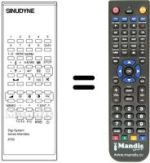 Replacement remote control DIGI SYSTEM 6700