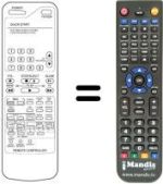 Gleichwertige Fernbedienung Daewoo DVR 4167 D / P