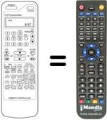 Gleichwertige Fernbedienung Daewoo DVR 7375