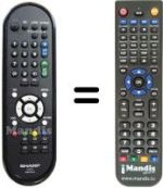 Replacement remote control GA 607 WJSA