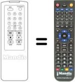 Replacement remote control LG GHV-1266 LR