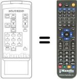 Replacement remote control HUTH CARAT 136